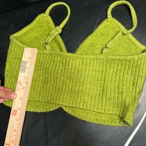 Green Knit Women's Top